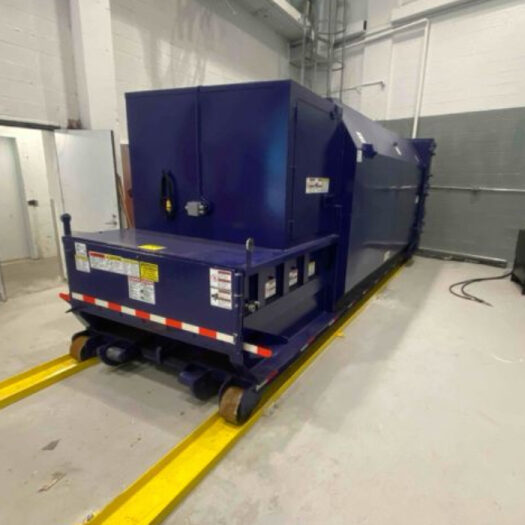 CRA blue self-contained compactor