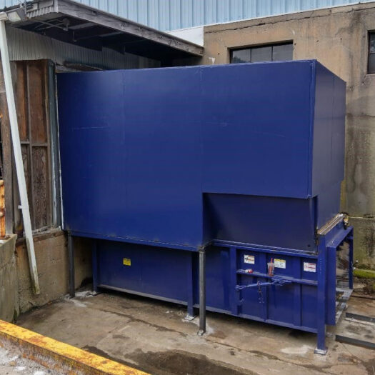 cra blue outdoor pre-crusher compactor