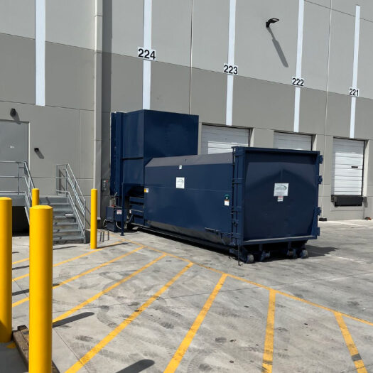 Equipment detail _ stationary compactors 1 CRA blue stationary compactor