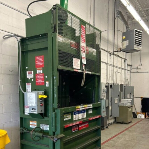 CRA green vertical baler